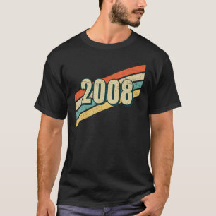 T-shirt 2008 Beach Classic 80s Vintage Rétro esthétique B