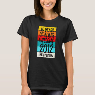 T-shirt 2012 10 Ans D'Être Étonnant