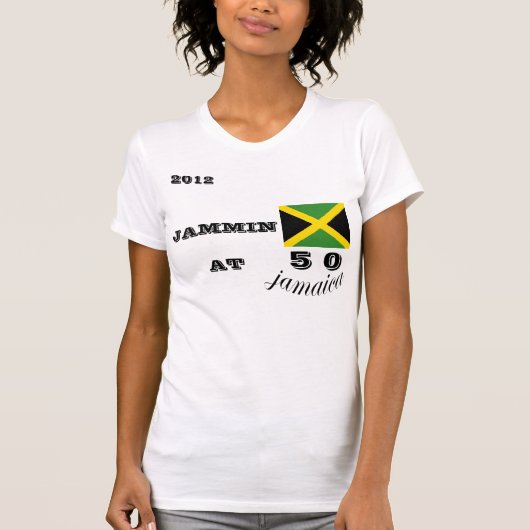 T-shirt 2012 de la Jamaïque Jammin 50 (Devant)