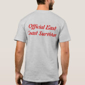 T-shirt 2012 de survie de Sandy d'ouragan ! (Dos)