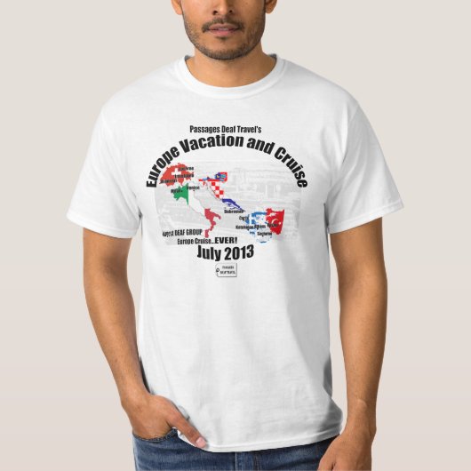T-shirt 2013 - hommes de vacances de l'Europe de (Devant)