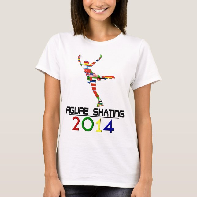 T-shirt 2014 : Patinage artistique (Devant)