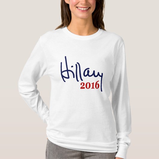 T-shirt 2016 de signature de Hillary (Devant)