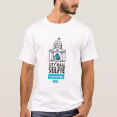 T-shirt 2017 de #CityHallSelfie (Devant)