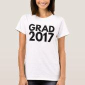 T-shirt 2017 d'obtention du diplôme (Devant)