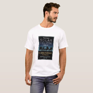 T-shirt 2017 éclipse solaire totale - Carbondale, IL