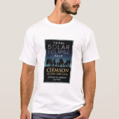 T-shirt 2017 éclipse solaire totale - Clemson, Sc (Devant)