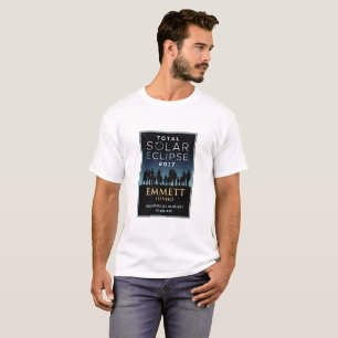 T-shirt 2017 éclipse solaire totale - Emmett,