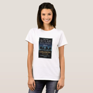 T-shirt 2017 éclipse solaire totale - Liban, TN