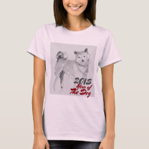 T-shirt 2018 ans de la chemise de femmes de peinture de