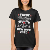 T-shirt 2020 Couple  Idea First Christmas With My Hot New  (Devant)