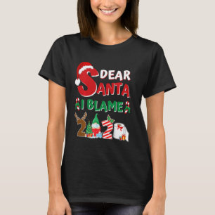 T-shirt 2020 Funny Christmas Kids Adults Père Noël I Blame