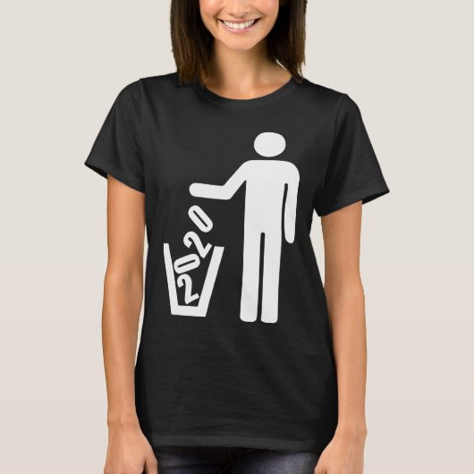 T-shirt 2020 not recommended Basket Waste garbage can (Devant)