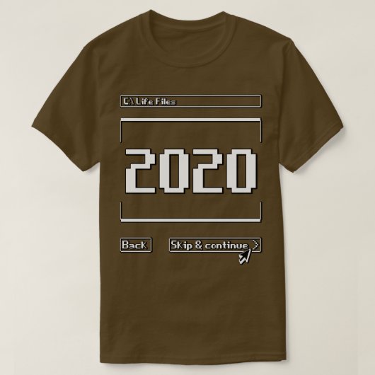 T-shirt 2020 Pas Recommandé Funny (Design devant)