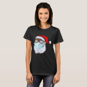 T-shirt 2020 Santa With Face Mask Black African American C (Devant entier)