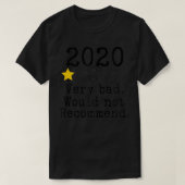T-shirt 2020 Une étoile très mauvaise (Design devant)