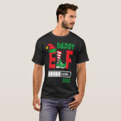 T-shirt 2021 Christmas Pregnancy Announcement Daddy Elf 20 (Devant entier)