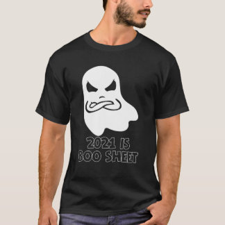 T-shirt 2021 Est Boo Sheet Angry Ghost Funny Halloween