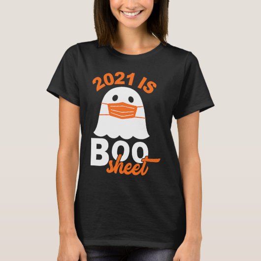 T-shirt 2021 Est Boo Sheet Halloween Ghost Wear Mask (Devant)