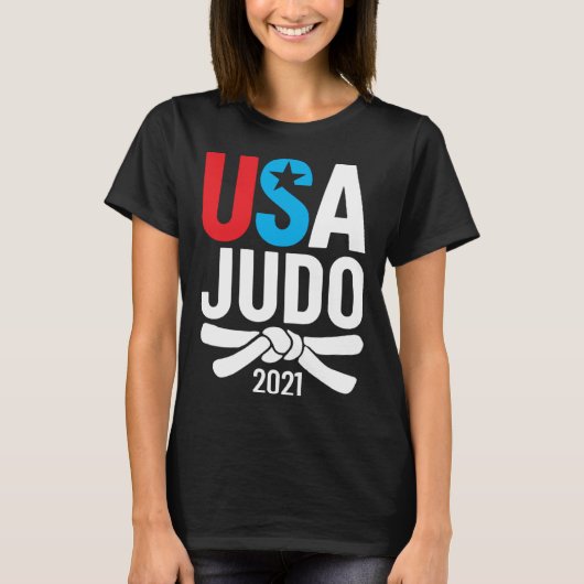 T-shirt 2021 USA Judo Player Apparel American  for US Judo (Devant)