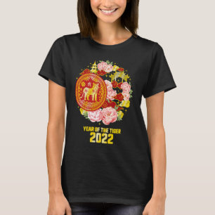 T-shirt 2022 Année De Tigre Lunar Bonne Année Chinoise Zo