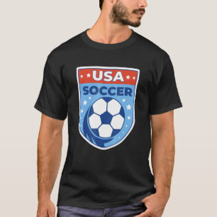 T-shirt 2022 Etats-Unis Soutien de l'équipe de football en
