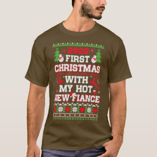 T-shirt 2022 Premier Noël Avec Mon Hot New Fiance