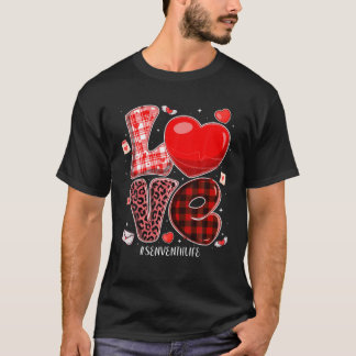 T-shirt 2022 Valentines Jour Amour Enseignant de septième 