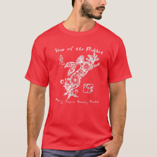 T-shirt 2023 Année Du Lapin Chinois Zodiac Chinois Nouveau
