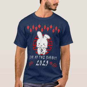 T-shirt 2023 Chinese new year of the rabbit zodiac cute bu