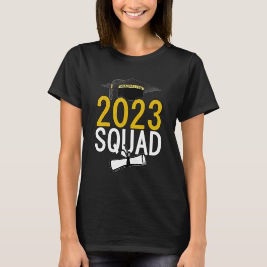 T-shirt 2023 Graduation Squad Funny Graduation Day School  (Devant)