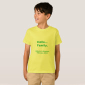 T-shirt 2023 Hello Family Customizable Kid Shirt (Devant entier)