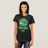 T-shirt 2023 Miami Beach Floride Shark (Devant entier)