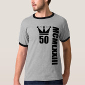 T-shirt 2023 Né en 1973 Numéros romains 50e Anniversaire (Devant)