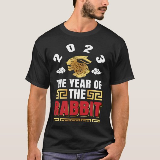 T-shirt 2023 The year of the rabbit Chinese Zodiac (Devant)