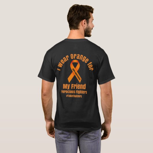 T-shirt 2024 2 sens de conscience, je porte l'orange pour (Dos entier)