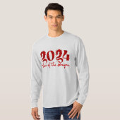 T-SHIRT 2024 ANNÉE DU DRAGON ROUGE (Devant entier)