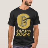 T-shirt 2024 Bitcoin Halving Crypto Cryptocurrency Halveni (Devant)