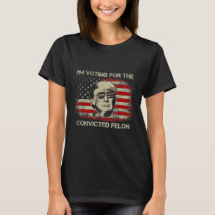 T-shirt 2024 Condamné Felon Trump 2024 À La Présidence De