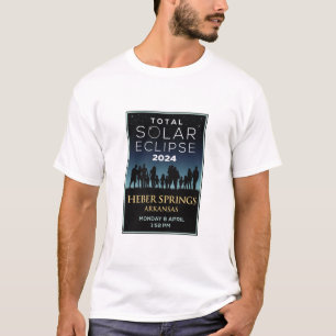 T-shirt 2024 Éclipse solaire totale, Heber Springs, Arkans