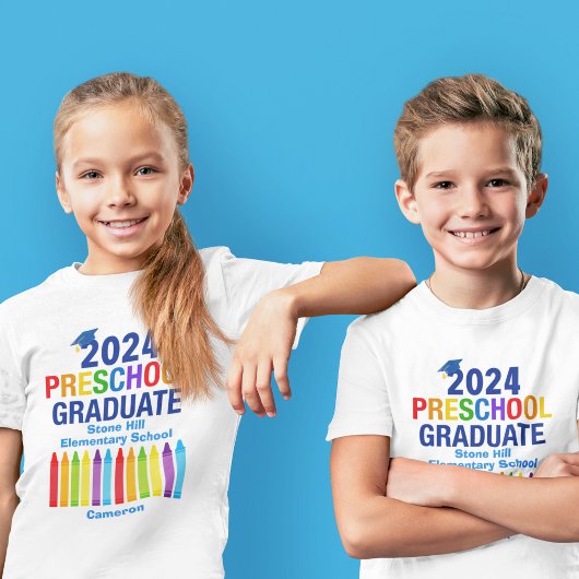 T-shirt 2024 Enseignement préscolaire Diplômé Cute Custom