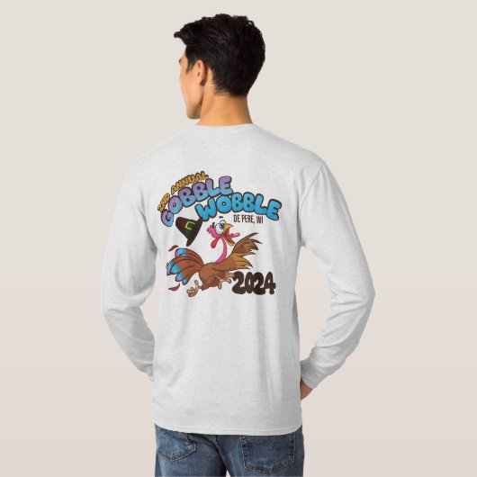 T-shirt 2024 Gobble Wobble Long Sleeve Tee (Dos entier)