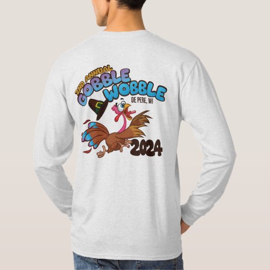 T-shirt 2024 Gobble Wobble Long Sleeve Tee (Dos)