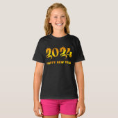 T-SHIRT 2024 HEUREUSE NOUVELLE ANNÉE (Devant entier)