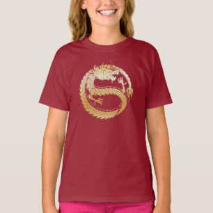 T-shirt 2024 Joyeux Chinois Lunaire Nouvel An Gold DRAGON 