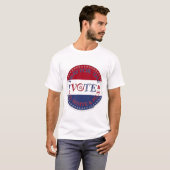 T-shirt 2024 Priez pour le script de vote rouge, blanc et (Devant entier)