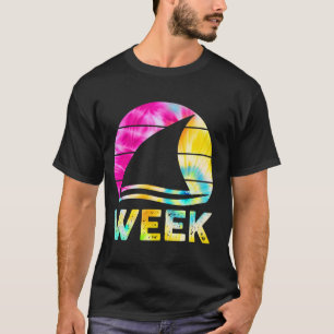 T-shirt 2024 Semaine Retro Requin Fin Lover Sea Ocean Anim