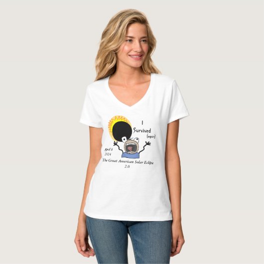 T-shirt 2024 Solar Eclipse Survival (Devant entier)