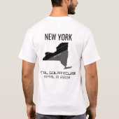 T-shirt 2024 Total Solar Eclipse New York (Dos)
