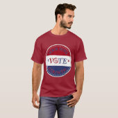 T-shirt 2024 Votre vote compte VOTE Script (Devant entier)
